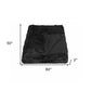 Black Knitted Rabbit Solid Color Plush Reversable Throw