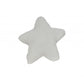 12" X 12" Blue and White Star Linen Throw Pillow