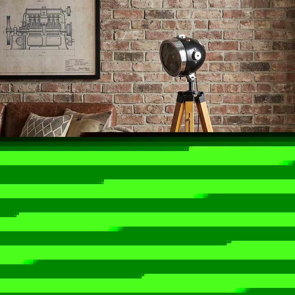 35" Brown Tripod Floor Lamp With Cone