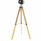 35" Brown Tripod Floor Lamp With Cone