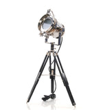 29" Silver Tripod With Metal Novelty Shade