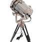 Silver Metal Tripod Floor Lamp With Metal Shade