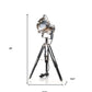 Silver Metal Tripod Floor Lamp With Metal Shade