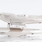 7" Nickel Metal Hand Painted Model Airplane Tabletop Sculpture