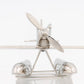 7" Nickel Metal Hand Painted Model Airplane Tabletop Sculpture