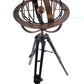 25" X 25" X 45.75" Brass Armillary With Wood Stand