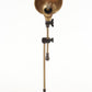 20" Black Metal Adjustable Desk Table Lamp With Gold Bowl Shade