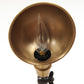 20" Black Metal Adjustable Desk Table Lamp With Gold Bowl Shade