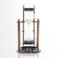 4.5" X 4.5" X 8.5" Brass Revolving Sandtimer