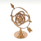 5.5" X 7" X 8.5" Brass Armillary