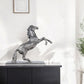 11" Nickel Metal Hand Painted Figurine Tabletop Sculpture