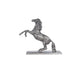 11" Nickel Metal Hand Painted Figurine Tabletop Sculpture