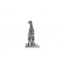11" Nickel Metal Hand Painted Figurine Tabletop Sculpture
