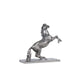 11" Nickel Metal Hand Painted Figurine Tabletop Sculpture