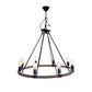 32" X 37" X 32" 8 Bulbs Rope  Pendant Lamp