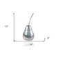 Delicious Hammered Finish Pear Statue