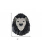 11.5" X 9.5" X 14" Origami Lion Head Wall Decoration