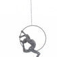 Athletic Man Hanging Ring Sculpture