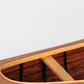 6" Wood Brown Solid Wood Hand Painted Model Boat Tabletop Sculpture