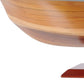 16" Brown Solid Wood Hand Painted Runabout Canoe Model Boat