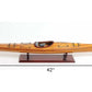 Rich Cedar Kayak Model Sculpture