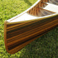 16" Wood Brown Solid Wood Hand Painted Model Boat Tabletop Sculpture
