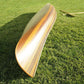 16" Wood Brown Solid Wood Hand Painted Model Boat Tabletop Sculpture