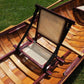 26" Wood Brown Solid Wood Model Boat Tabletop Sculpture