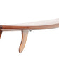 70" Brown Solid Wood Wall Mounted Floating Shelf