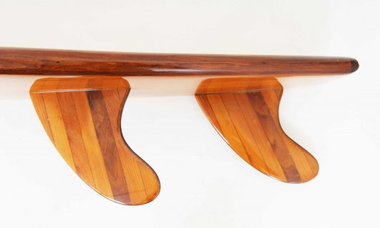 70" Brown Solid Wood Wall Mounted Floating Shelf