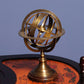 7" X 7" X 11.5" Armillary Sphere On Wood Base