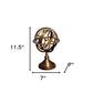 7" X 7" X 11.5" Armillary Sphere On Wood Base