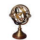 7" X 7" X 11.5" Armillary Sphere On Wood Base