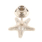 5" Silver Brass Starfish Tabletop Candle Holder