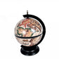 13" Brown And Black World Map Globe Chess Game Set