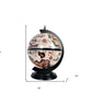 13" Brown And Black World Map Globe Chess Game Set