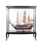 23" Dark Brown Glass Standard Display Stand