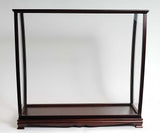 40" Dark Brown Solid Wood Frame Display Stand