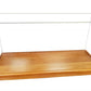 28" Wood Brown Glass Standard Display Stand