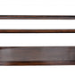 10" Dark Brown And Clear Glass Standard Display Stand