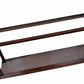 10" Dark Brown And Clear Glass Standard Display Stand