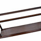 10" Dark Brown And Clear Glass Standard Display Stand