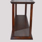 10" Dark Brown And Clear Glass Standard Display Stand