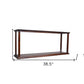 10" Dark Brown And Clear Glass Standard Display Stand