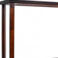 10" Dark Brown And Clear Glass Standard Display Stand
