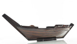 6" Dark Brown Novelty Wood Serving Tray With Handles