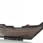 6" Dark Brown Novelty Wood Serving Tray With Handles