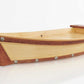 17" Natural and Brown Wood Sushi Boat Serving Tray
