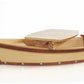 17" Natural and Brown Wood Sushi Boat Serving Tray