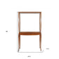 15" Brown And Clear Glass Standard Display Stand